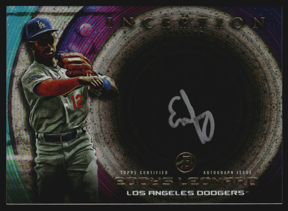 2022 Bowman Inception Silver Signings #ISSEL Eddys Leonard