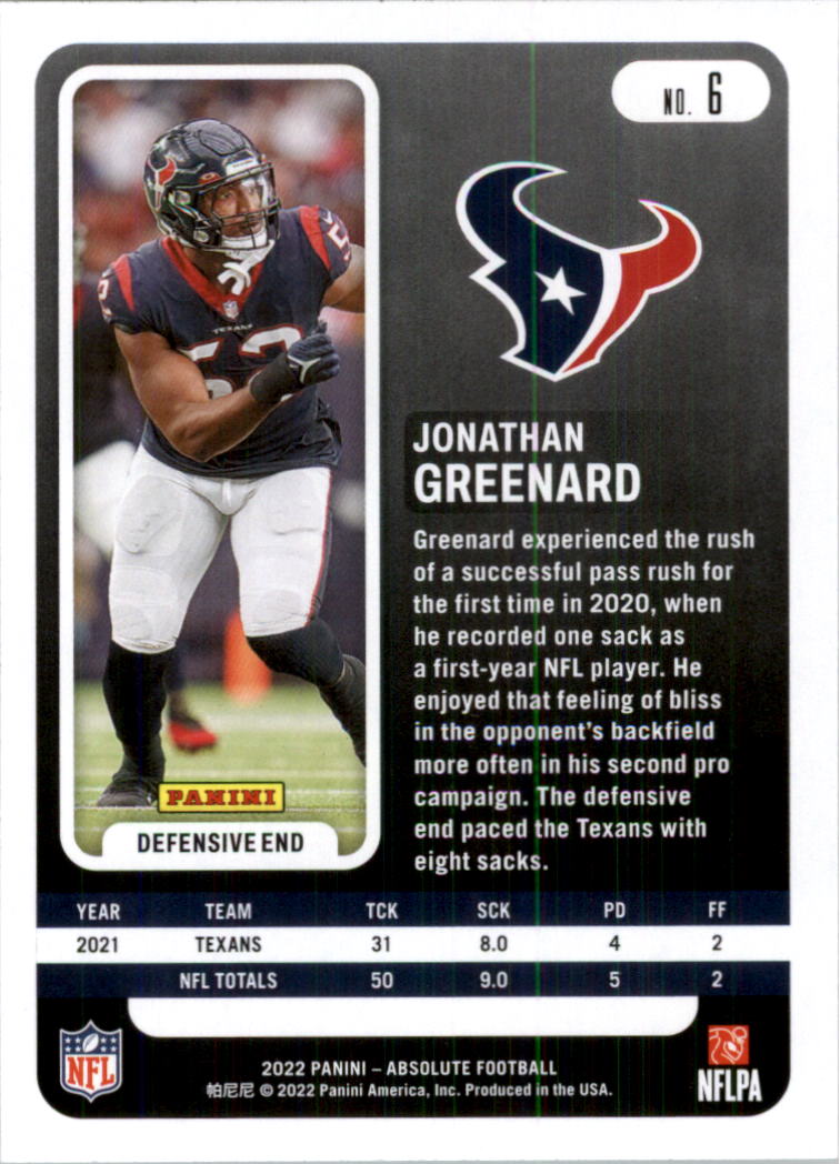 2022 Absolute Retail Football Card Pick (Base)