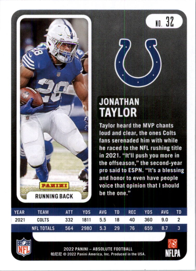 2022 Absolute Retail Football Card Pick (Base)