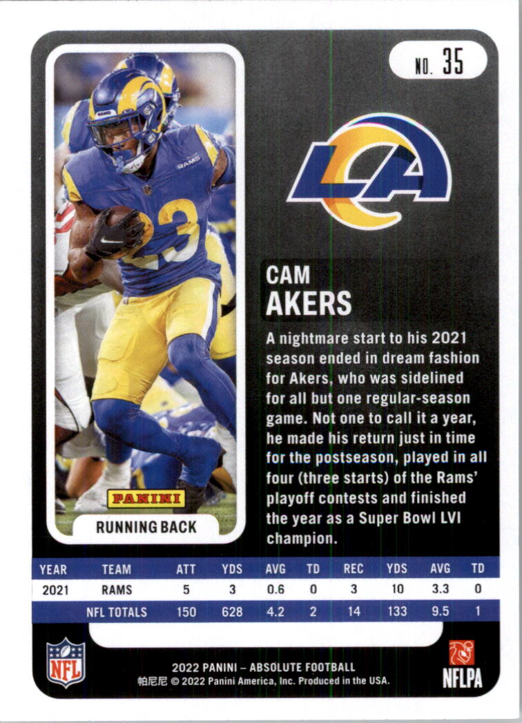 2022 Absolute Retail Football Card Pick (Base)