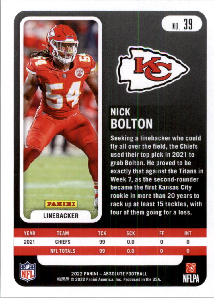 2022 Absolute Retail Football Card Pick (Base)