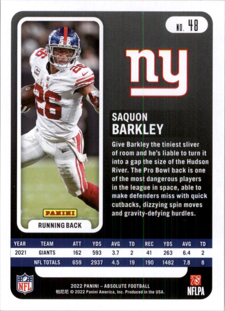 2022 Absolute Retail Football Card Pick (Base)