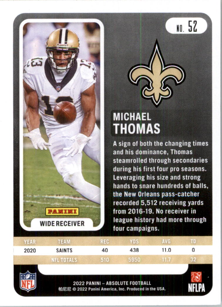 2022 Absolute Retail Football Card Pick (Base)