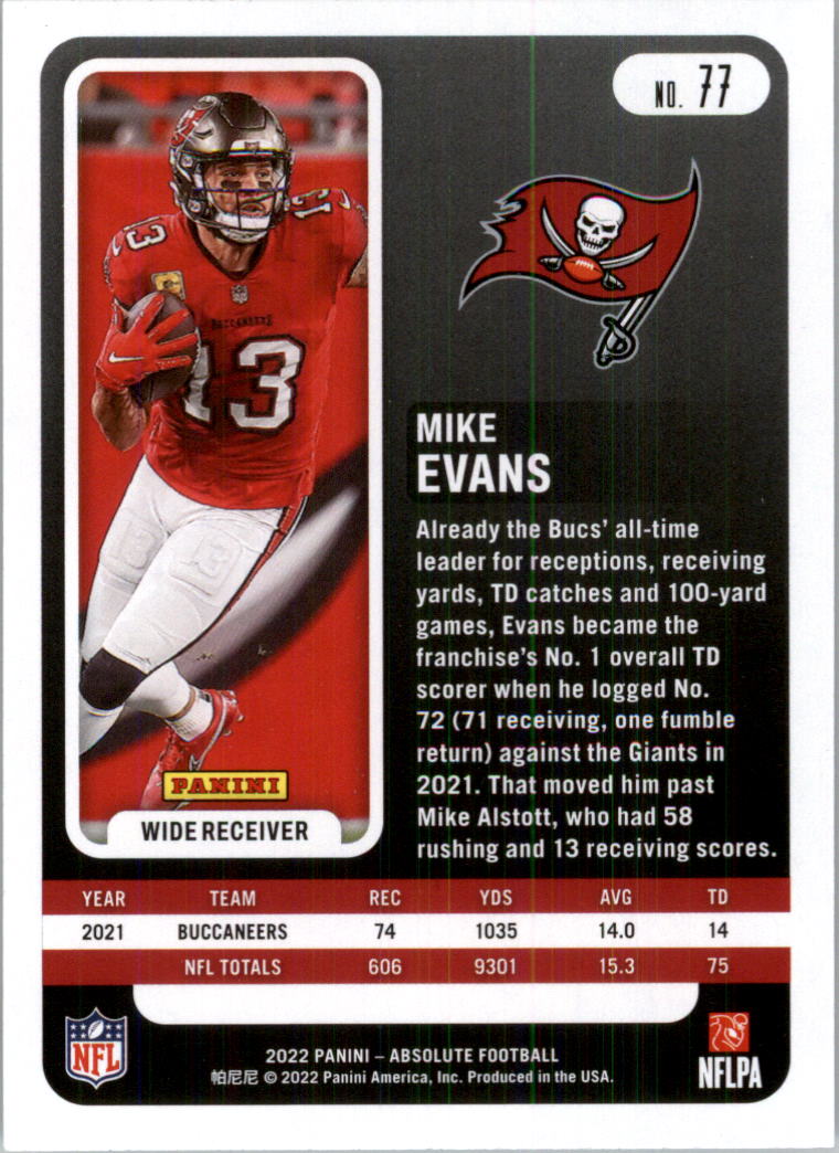 2022 Absolute Retail Football Card Pick (Base)