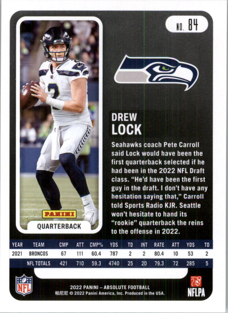 2022 Absolute Retail Football Card Pick (Base)