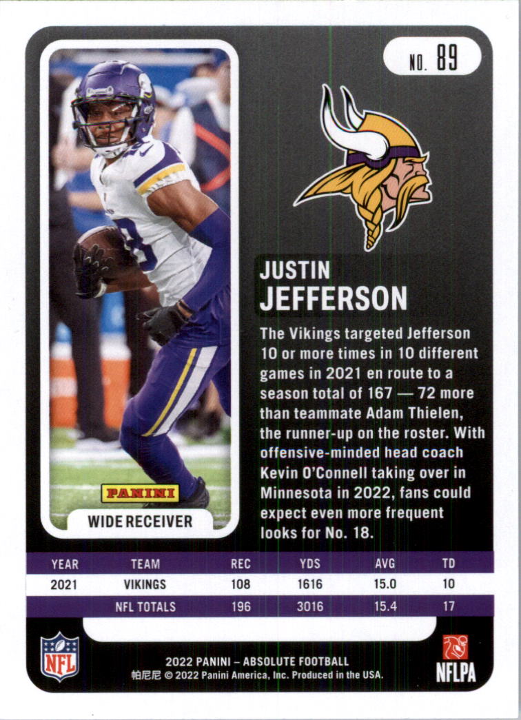 2022 Absolute Retail Football Card Pick (Base)