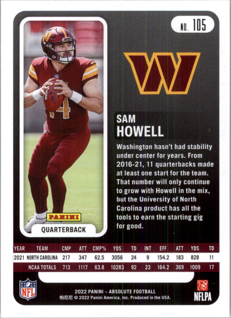 2022 Absolute Retail Football Card Pick (Base)