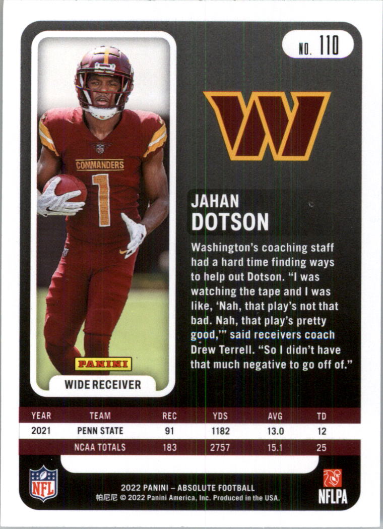 2022 Absolute Retail Football Card Pick (Base)