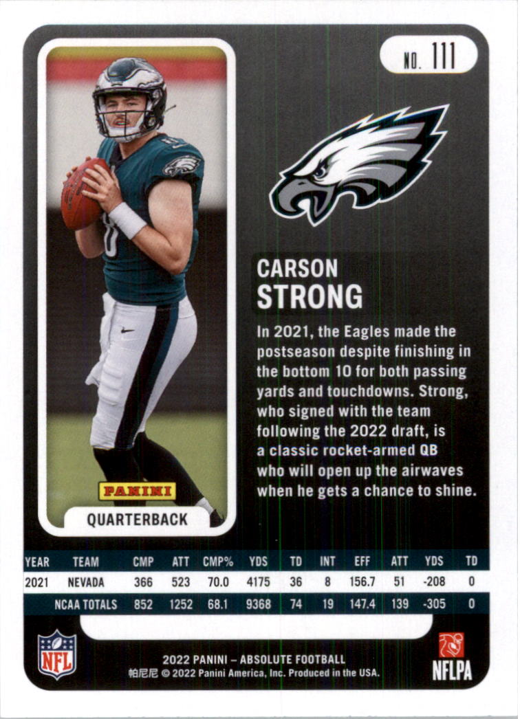 2022 Absolute Retail Football Card Pick (Base)