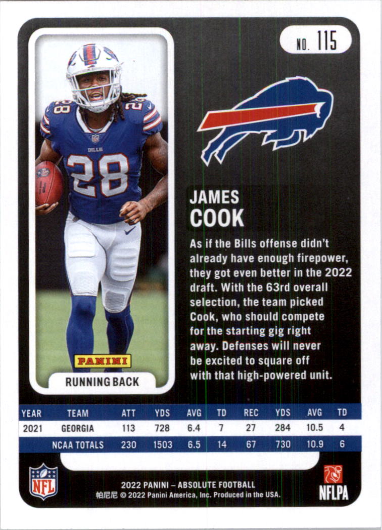 2022 Absolute Retail Football Card Pick (Base)