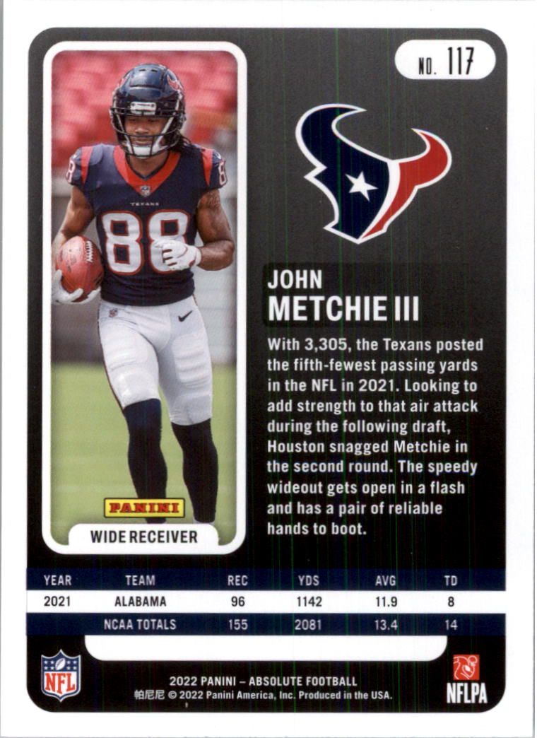 2022 Absolute Retail Football Card Pick (Base)