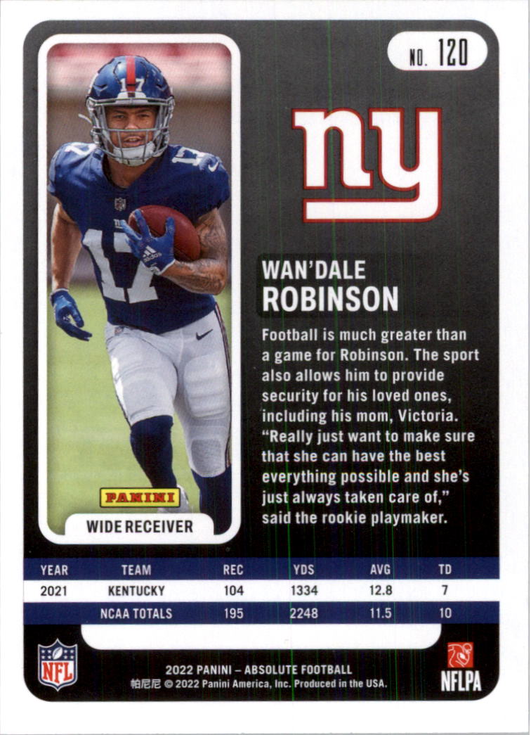 2022 Absolute Retail Football Card Pick (Base)