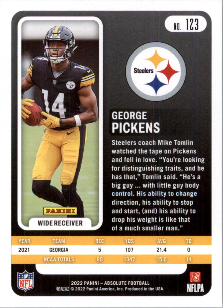 2022 Absolute Retail Football Card Pick (Base)