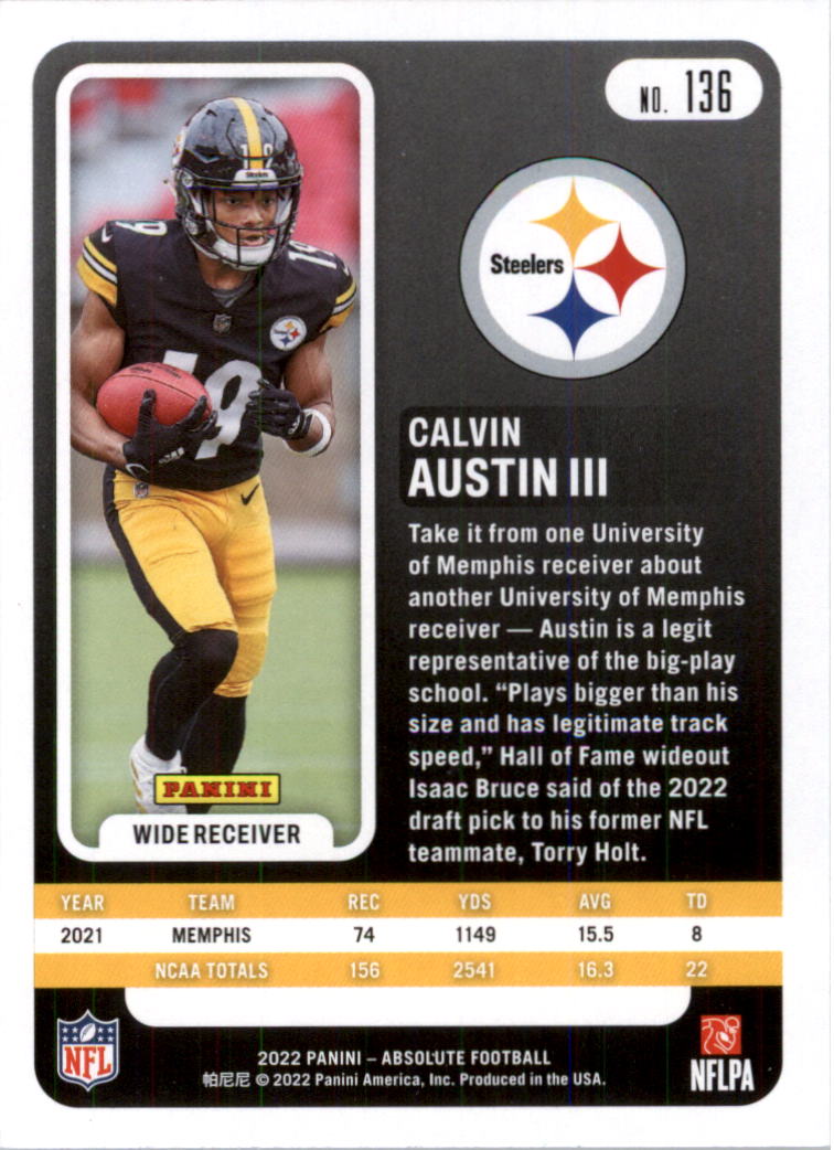 2022 Absolute Retail Football Card Pick (Base)