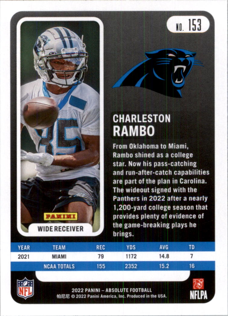 2022 Absolute Retail Football Card Pick (Base)