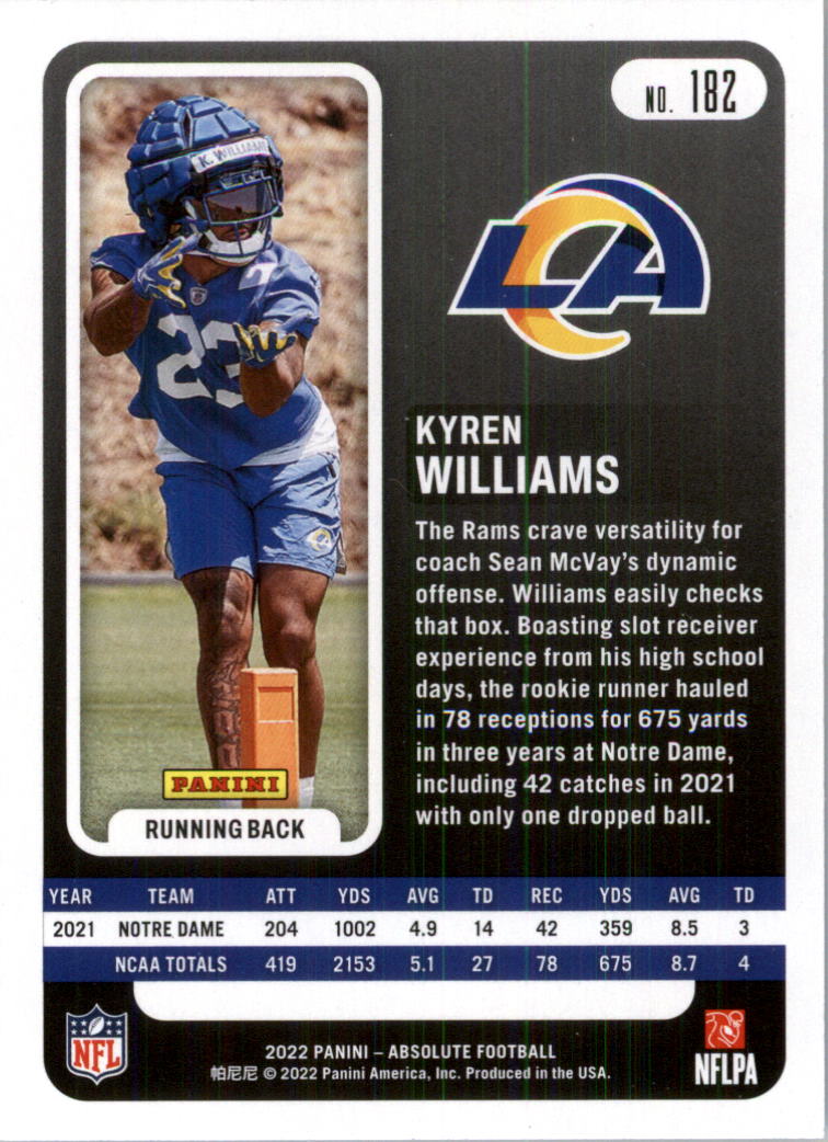 2022 Absolute Retail Football Card Pick (Base)