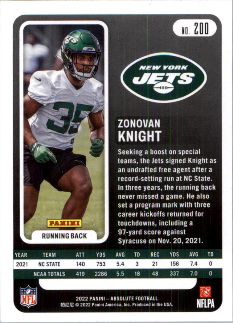 2022 Absolute Retail Football Card Pick (Base)