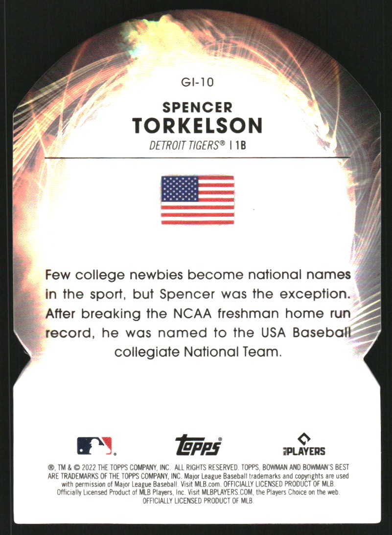2022 Bowman's Best Global Impact Lava Refractors #GI10 Spencer Torkelson