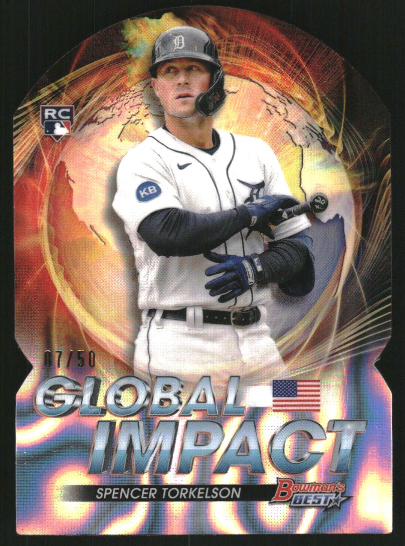 2022 Bowman's Best Global Impact Lava Refractors #GI10 Spencer Torkelson
