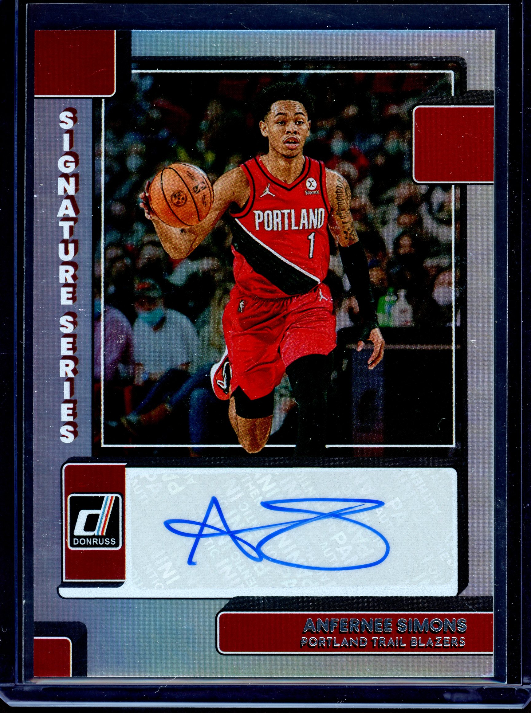 NBA カード Anfernee Simons RC 直筆サイン front.jpg