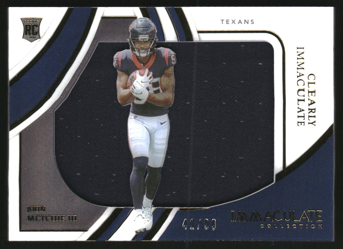 2022 Immaculate Collection Clearly Immaculate Rookie Jerseys #17 John Metchie III