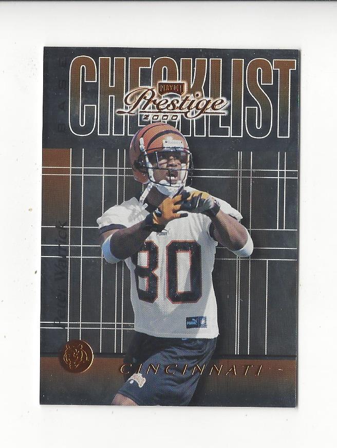 2000 Playoff Prestige Team Checklist #CL7 Peter Warrick