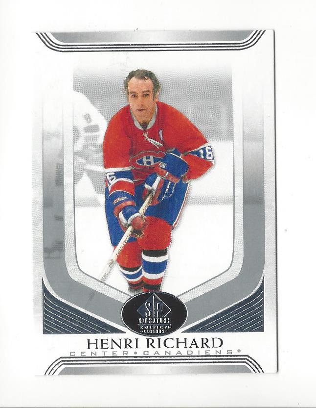 2020-21 SP Signature Legends Hockey Singles (1-150) - You Choose