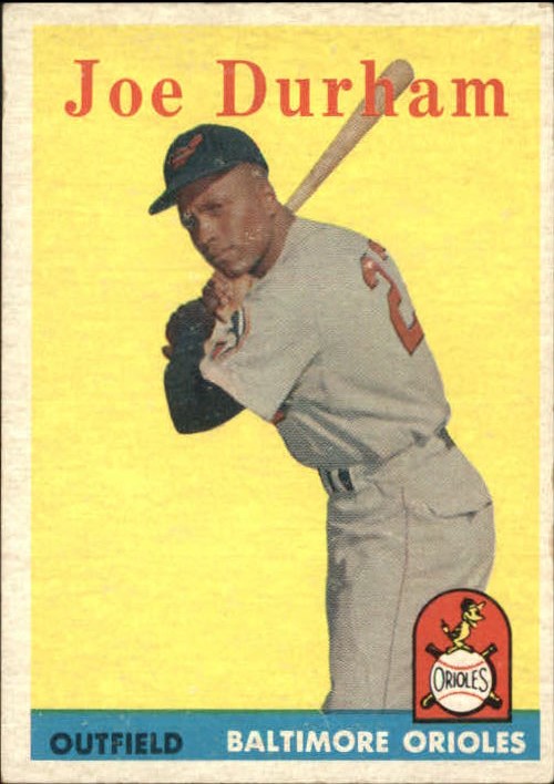 1958 Topps #96 Joe Durham Orioles EX G61109