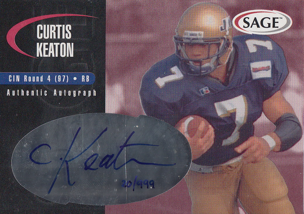 2000 SAGE Autographs Red #A23 Curtis Keaton/999