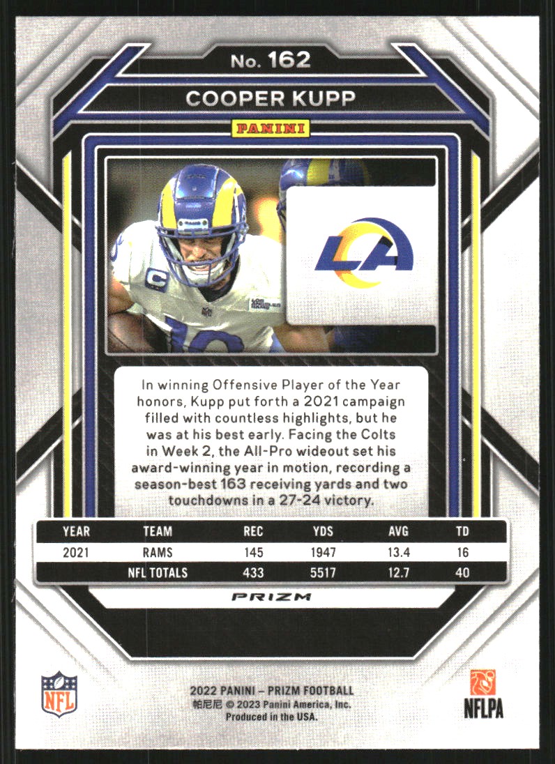 2022 Panini Prizm Prizms Silver #162 Cooper Kupp
