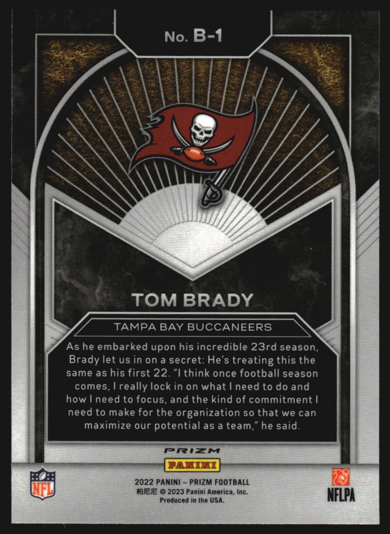 2022 Panini Prizm Brilliance Prizms Silver #1 Tom Brady