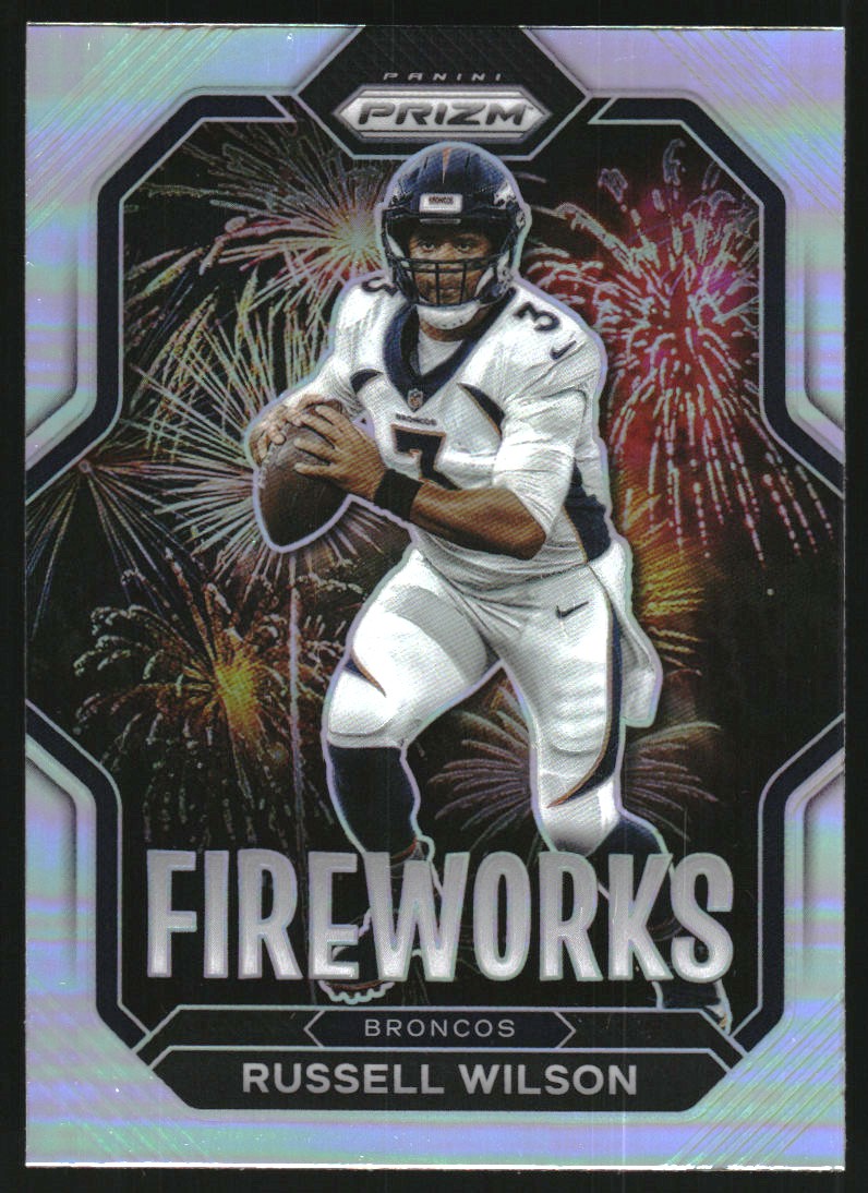 2022 Panini Prizm Fireworks Prizms Silver #5 Russell Wilson