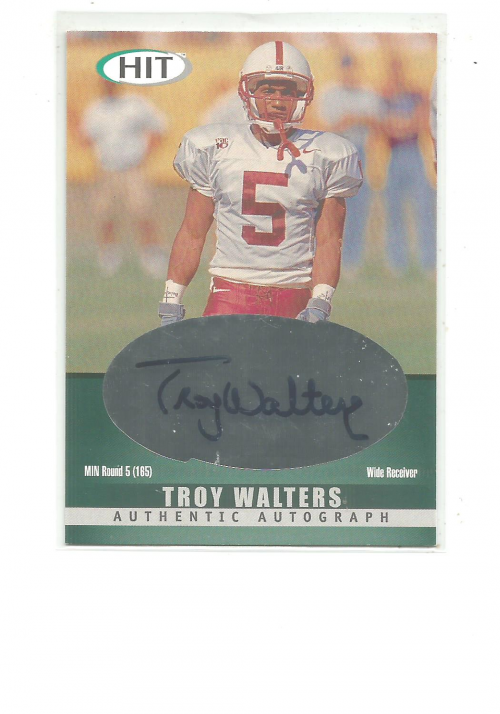 2000 SAGE HIT Autographs Emerald #30 Troy Walters