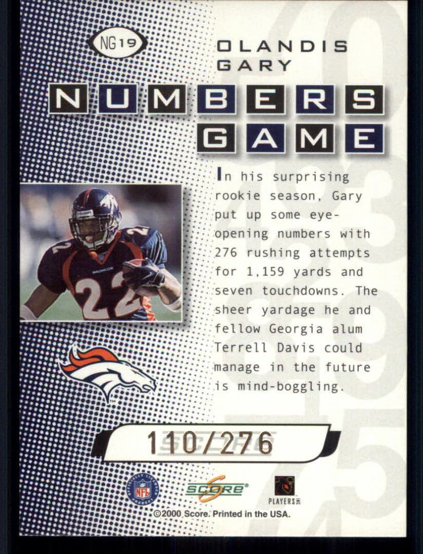 2000 Score Football "Insert" Cards - Picture 21 of 24