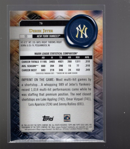 B3926- 2022 Topps Gold Label BB #s 1-100 +Inserts -You Pick- 15+ FREE US SHIP - Picture 141 of 153