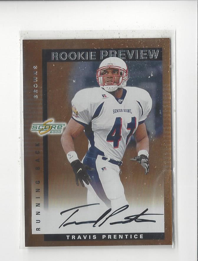 2000 Score Rookie Preview Autographs #SR23 Travis Prentice