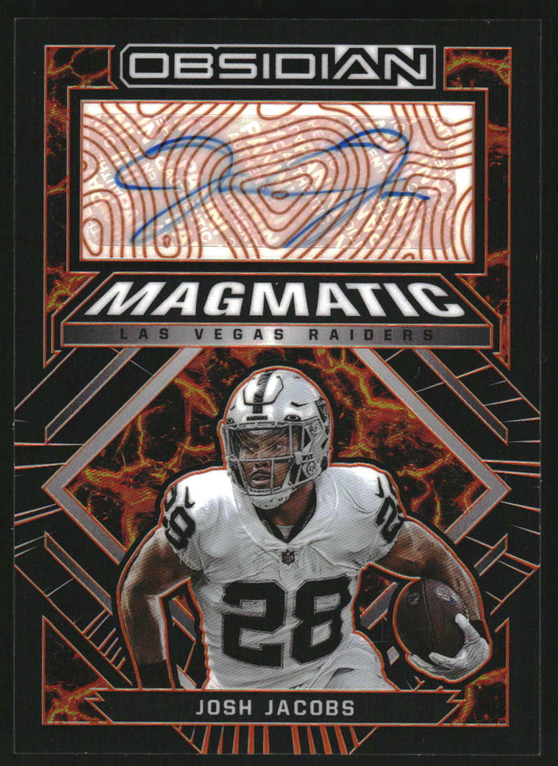 2022 Panini Obsidian Magmatic Signatures Electric Etch Orange #18