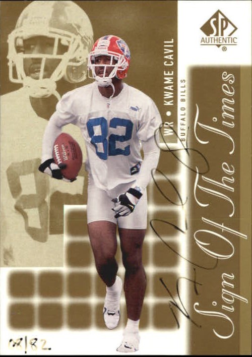2000 SP Authentic Sign of the Times Gold #KC Kwame Cavil/82