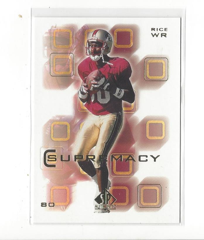 2000 SP Authentic Supremacy #S4 Jerry Rice