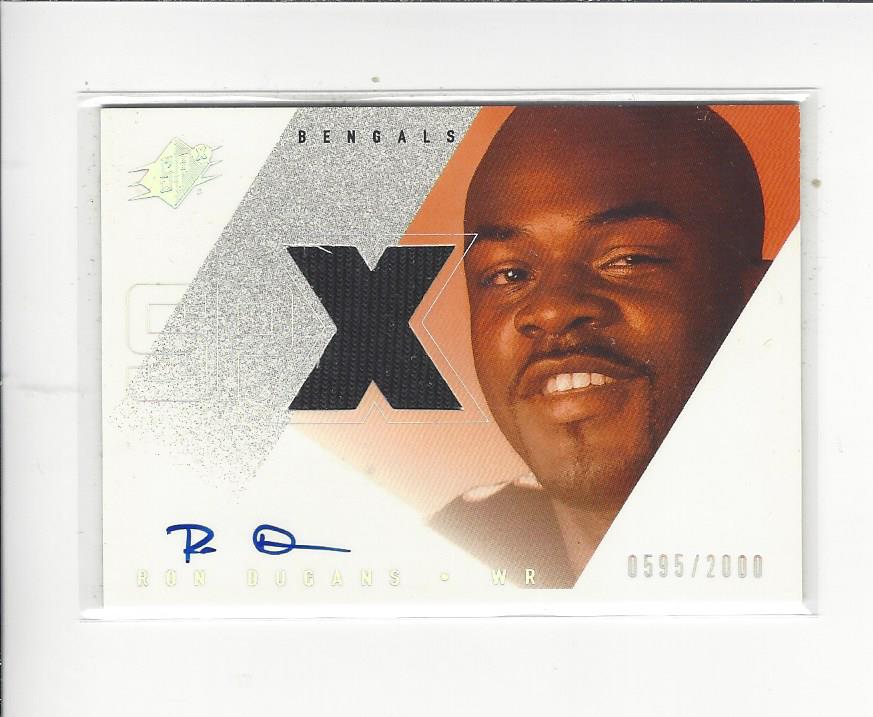 2000 SPx #151 Ron Dugans JSY AU RC