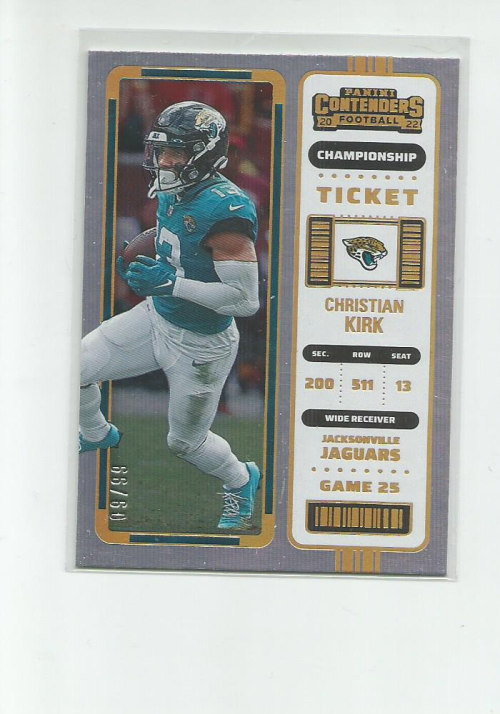 2022 Panini Contenders Christian Kirk #52 Jacksonville Jaguars