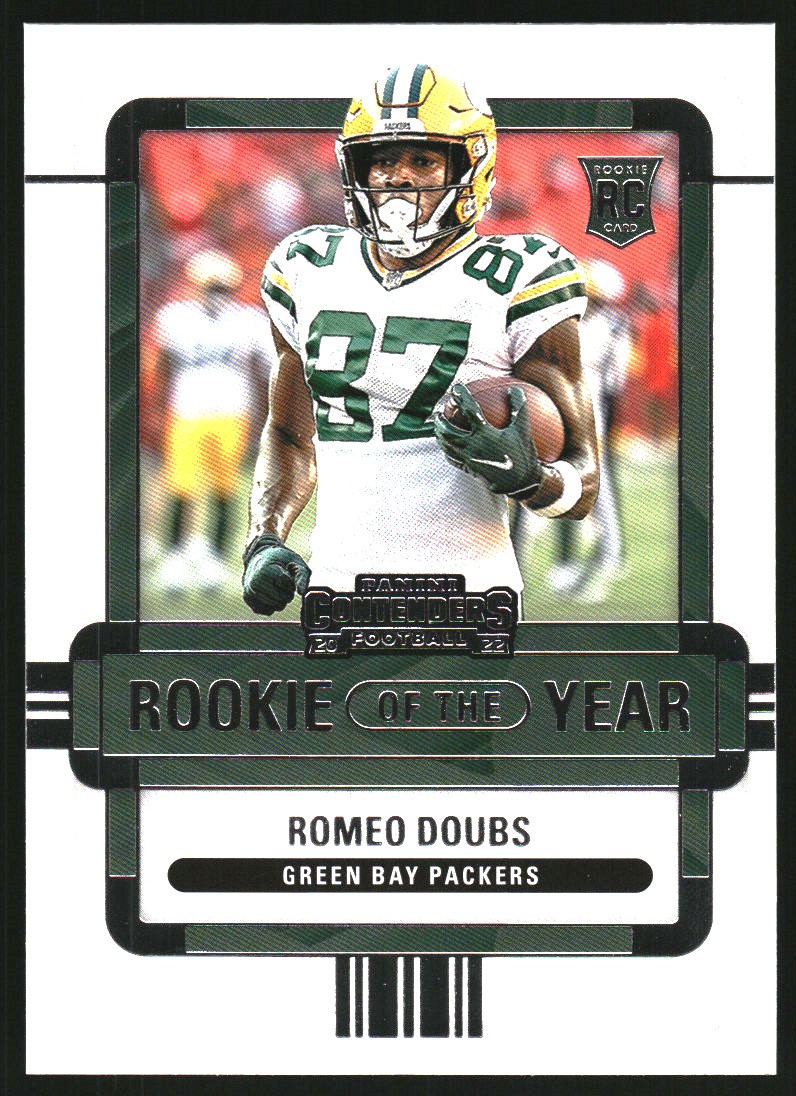 2022 Panini Contenders Rookie of the Year Contenders #17 Romeo Doubs -  NM-MT - Burbank Sportscards