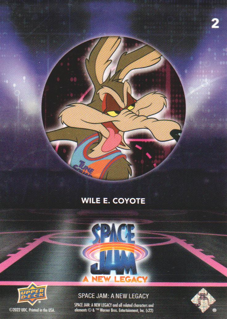 2021 Upper Deck Space Jam A New Legacy Neon Purple 2 Wile E. Coyote