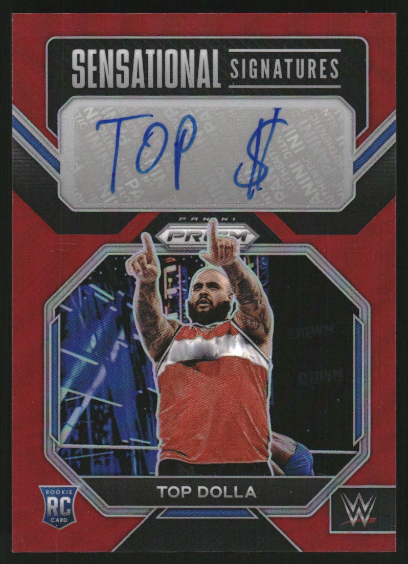 2023 Panini Prizm WWE Sensational Signatures Prizms Red #SNTDL Top Dolla