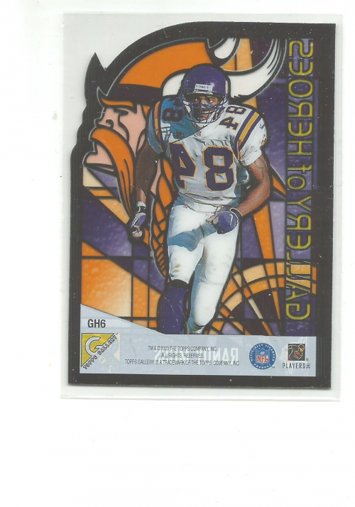 2000 Topps Gallery Gallery of Heroes #GH6 Randy Moss back image