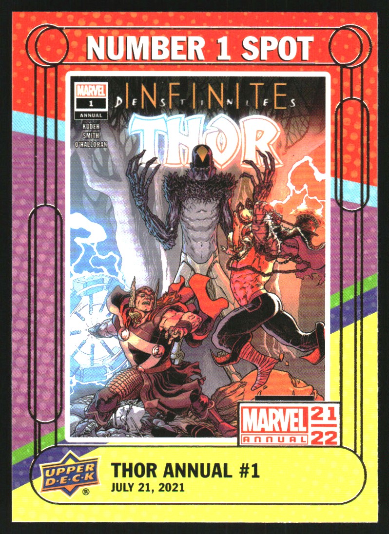2021-22 Upper Deck Marvel Annual Number 1 Spot #N1S11 Thor Annual
