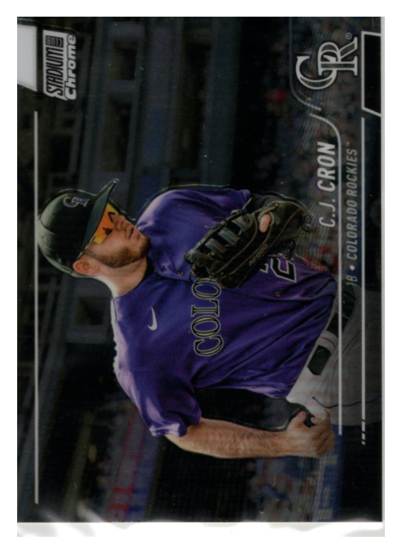 2022 Stadium Club Chrome #343 CJ Cron Colorado rockies