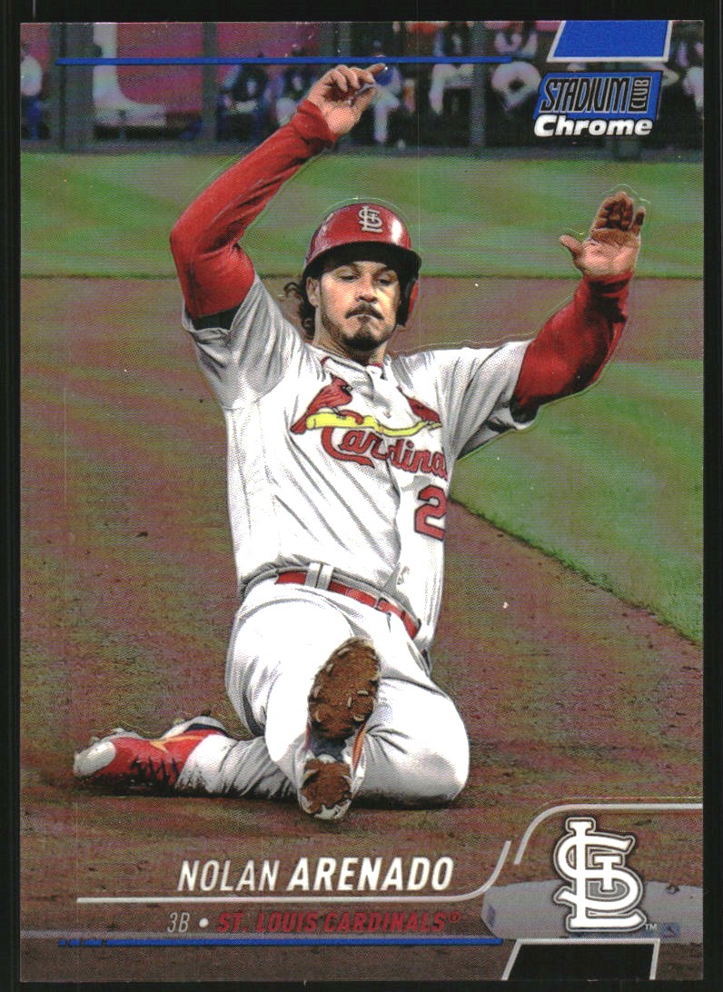 2022 Stadium Club Chrome Blue Refractors #110 Nolan Arenado