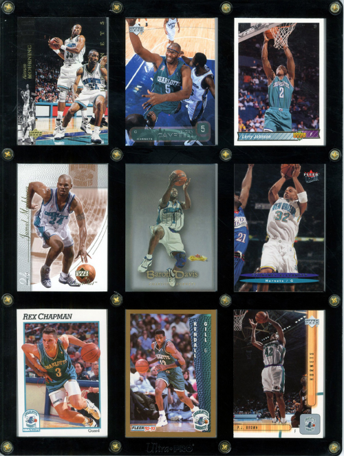 New Orleans Hornets Team Greats of the Game 9-card Framed Collection