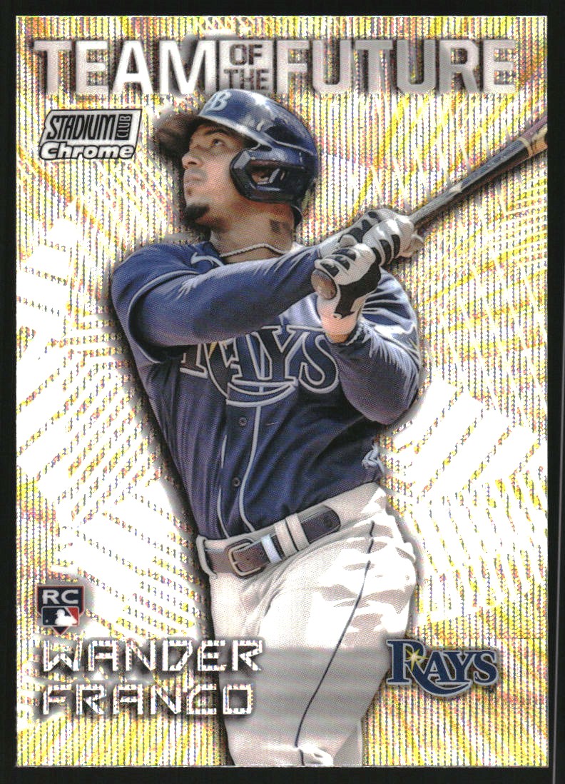 2022 Stadium Club Chrome Team of the Future Wave Refractors #TOF8 Wander Franco